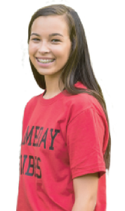Teen patient with metal braces