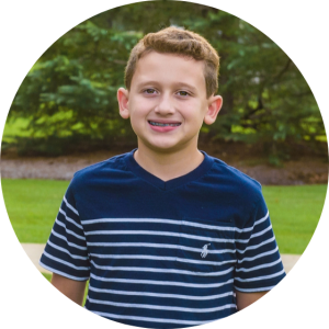 Early orthodontic treatment patient with metal braces
